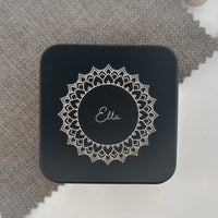 Sterling silver bee stud earrings with personalised keepsake box