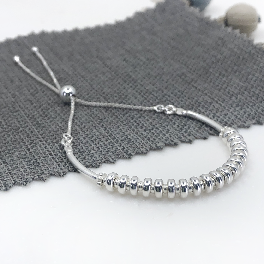 18th birthday sterling silver adjustable beaded milestone bracelet