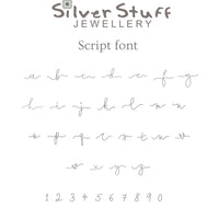 Sterling silver crystal birthstone initial heart charm necklace