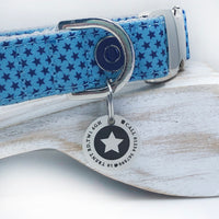 Personalised star dog id tag