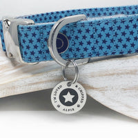 Personalised star dog id tag