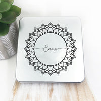 Sterling silver personalised heart necklace