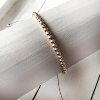 9ct Gold beaded friendship bracelet