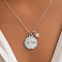 Harbour Necklace | Personalised Name & Gemstone | Sterling Silver Coastal Jewellery