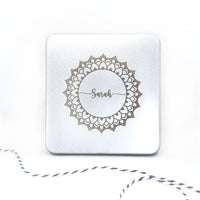 Sterling silver bee stud earrings with personalised keepsake box 